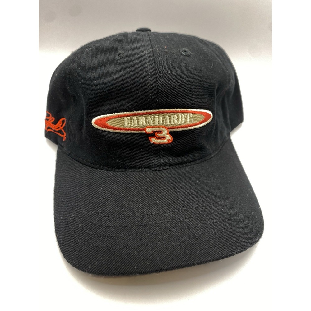 Vintage Dale Earnhardt #3 NASCAR Hat Cap Chase Authentics Black Strapback